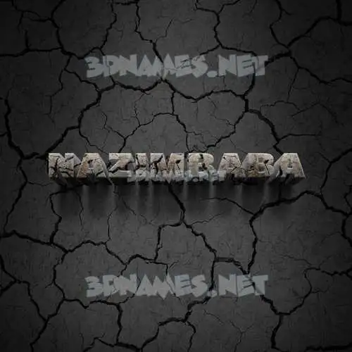 nazimbaba in Cracked Stone style - 3D name wallpaper nazimbaba in Cracked Stone style - 3D name wallpaper