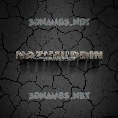 nazimuddin in Cracked Stone style - 3D name wallpaper nazimuddin in Cracked Stone style - 3D name wallpaper