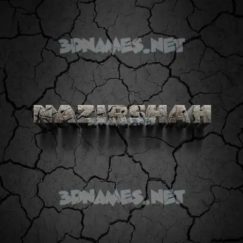 nazirshah in Cracked Stone style - 3D name wallpaper nazirshah in Cracked Stone style - 3D name wallpaper