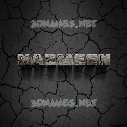 nazmeen in Cracked Stone style - 3D name wallpaper nazmeen in Cracked Stone style - 3D name wallpaper