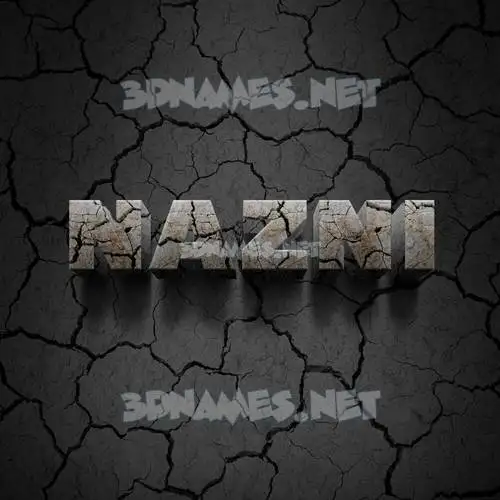 nazni in Cracked Stone style - 3D name wallpaper nazni in Cracked Stone style - 3D name wallpaper