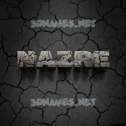 nazre in Cracked Stone style - 3D name wallpaper nazre in Cracked Stone style - 3D name wallpaper