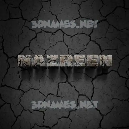 nazreen in Cracked Stone style - 3D name wallpaper nazreen in Cracked Stone style - 3D name wallpaper