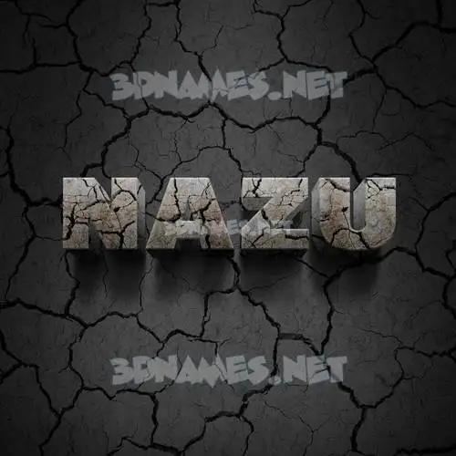 nazu in Cracked Stone style - 3D name wallpaper nazu in Cracked Stone style - 3D name wallpaper