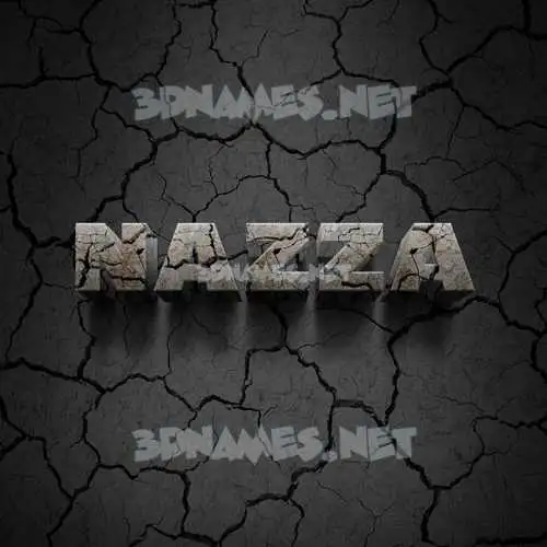 nazza in Cracked Stone style - 3D name wallpaper nazza in Cracked Stone style - 3D name wallpaper
