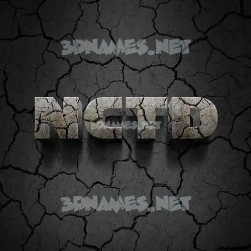 nctd in Cracked Stone style - 3D name wallpaper nctd in Cracked Stone style - 3D name wallpaper