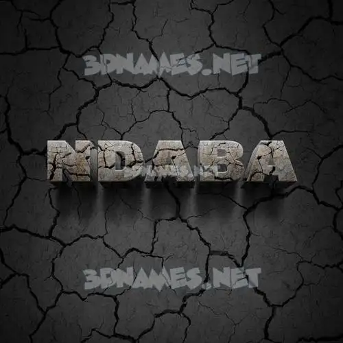 ndaba in Cracked Stone style - 3D name wallpaper ndaba in Cracked Stone style - 3D name wallpaper