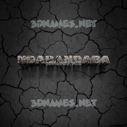 ndabandaba in Cracked Stone style - 3D name wallpaper ndabandaba in Cracked Stone style - 3D name wallpaper