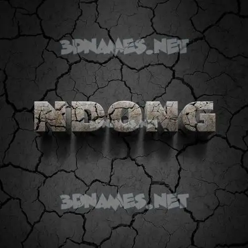 ndong in Cracked Stone style - 3D name wallpaper ndong in Cracked Stone style - 3D name wallpaper
