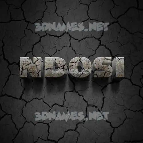 ndosi in Cracked Stone style - 3D name wallpaper ndosi in Cracked Stone style - 3D name wallpaper