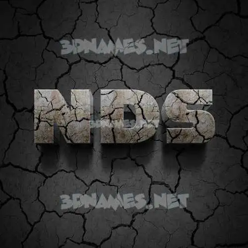 nds in Cracked Stone style - 3D name wallpaper nds in Cracked Stone style - 3D name wallpaper