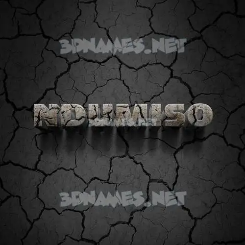 ndumiso in Cracked Stone style - 3D name wallpaper ndumiso in Cracked Stone style - 3D name wallpaper