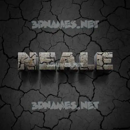 neale in Cracked Stone style - 3D name wallpaper neale in Cracked Stone style - 3D name wallpaper