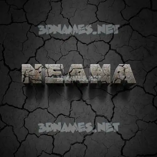 neana in Cracked Stone style - 3D name wallpaper neana in Cracked Stone style - 3D name wallpaper