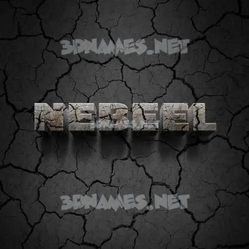 nebeel in Cracked Stone style - 3D name wallpaper nebeel in Cracked Stone style - 3D name wallpaper