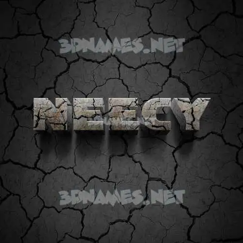 neecy in Cracked Stone style - 3D name wallpaper neecy in Cracked Stone style - 3D name wallpaper