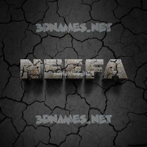 neefa in Cracked Stone style - 3D name wallpaper neefa in Cracked Stone style - 3D name wallpaper