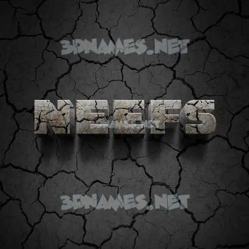 neefs in Cracked Stone style - 3D name wallpaper neefs in Cracked Stone style - 3D name wallpaper