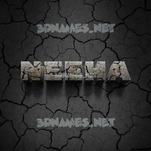 neeha in Cracked Stone style - 3D name wallpaper neeha in Cracked Stone style - 3D name wallpaper