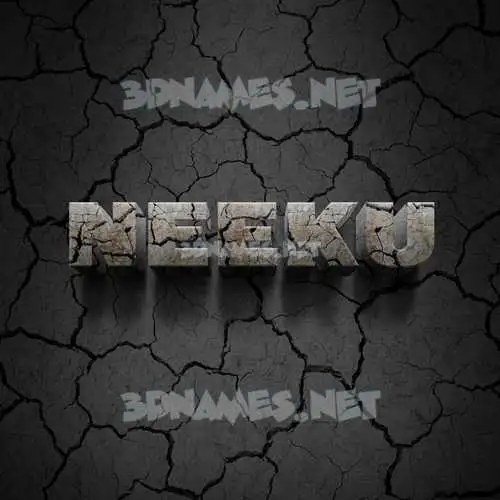 neeku in Cracked Stone style - 3D name wallpaper neeku in Cracked Stone style - 3D name wallpaper