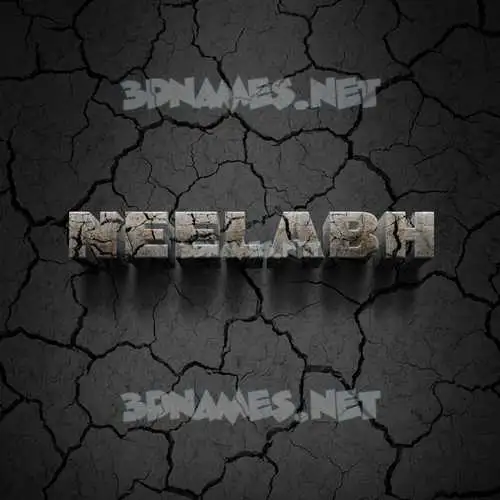 neelabh in Cracked Stone style - 3D name wallpaper