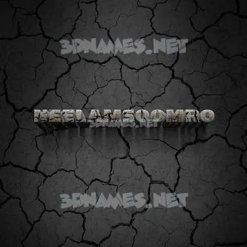 neelamsoomro in Cracked Stone style - 3D name wallpaper neelamsoomro in Cracked Stone style - 3D name wallpaper