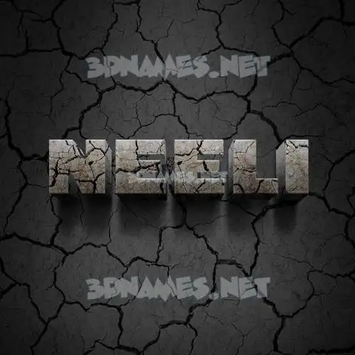 neeli in Cracked Stone style - 3D name wallpaper neeli in Cracked Stone style - 3D name wallpaper
