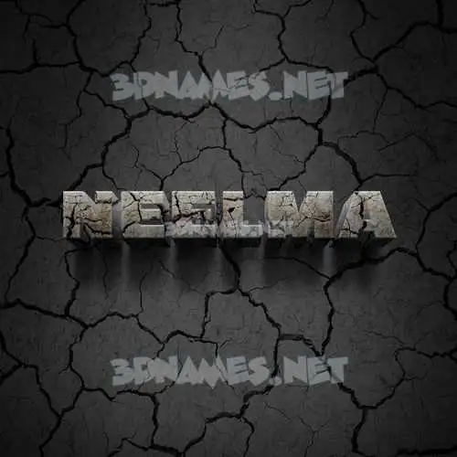 neelma in Cracked Stone style - 3D name wallpaper neelma in Cracked Stone style - 3D name wallpaper