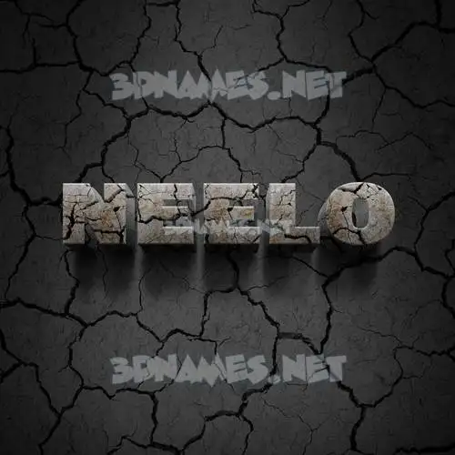 neelo in Cracked Stone style - 3D name wallpaper neelo in Cracked Stone style - 3D name wallpaper