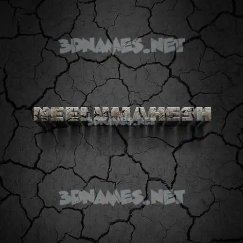 neelumahesh in Cracked Stone style - 3D name wallpaper