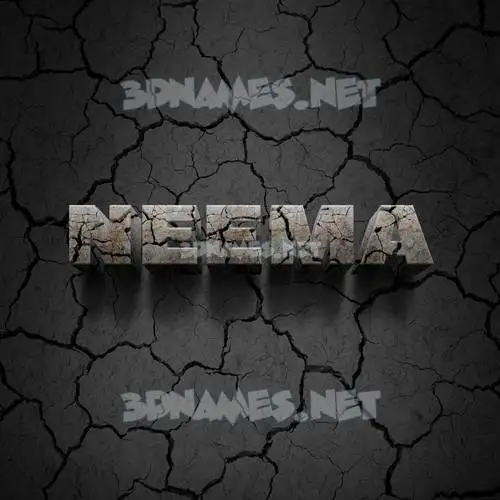 neema in Cracked Stone style - 3D name wallpaper