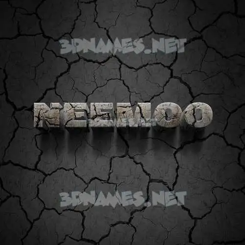 neemoo in Cracked Stone style - 3D name wallpaper neemoo in Cracked Stone style - 3D name wallpaper