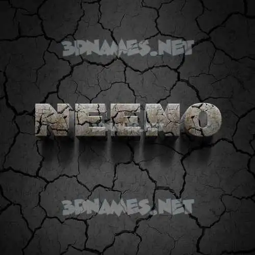 neeno in Cracked Stone style - 3D name wallpaper