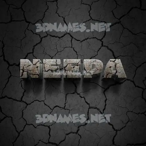 neepa in Cracked Stone style - 3D name wallpaper neepa in Cracked Stone style - 3D name wallpaper