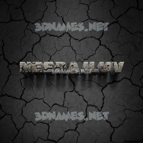 neerajluv in Cracked Stone style - 3D name wallpaper neerajluv in Cracked Stone style - 3D name wallpaper