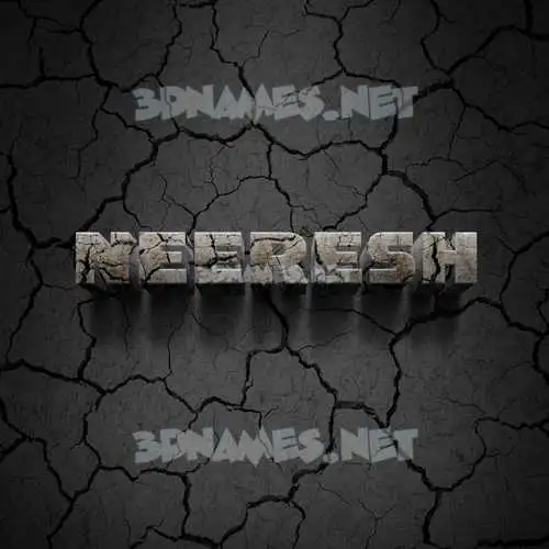 neeresh in Cracked Stone style - 3D name wallpaper neeresh in Cracked Stone style - 3D name wallpaper