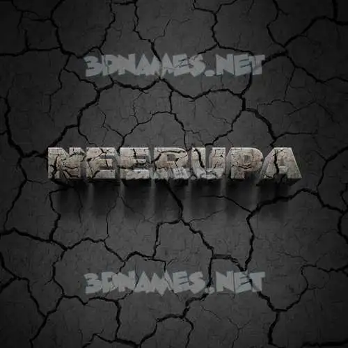neerupa in Cracked Stone style - 3D name wallpaper neerupa in Cracked Stone style - 3D name wallpaper