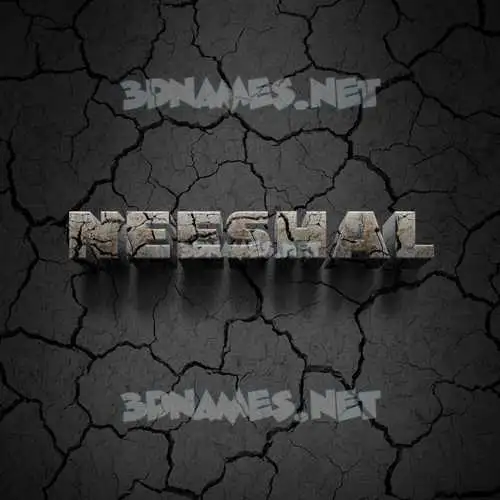 neeshal in Cracked Stone style - 3D name wallpaper neeshal in Cracked Stone style - 3D name wallpaper