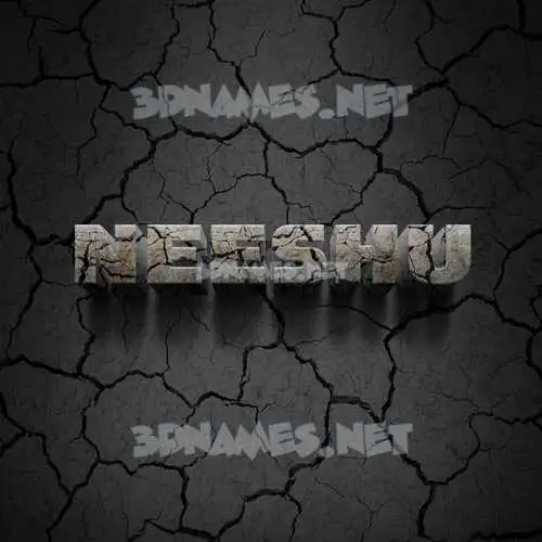 neeshu in Cracked Stone style - 3D name wallpaper neeshu in Cracked Stone style - 3D name wallpaper