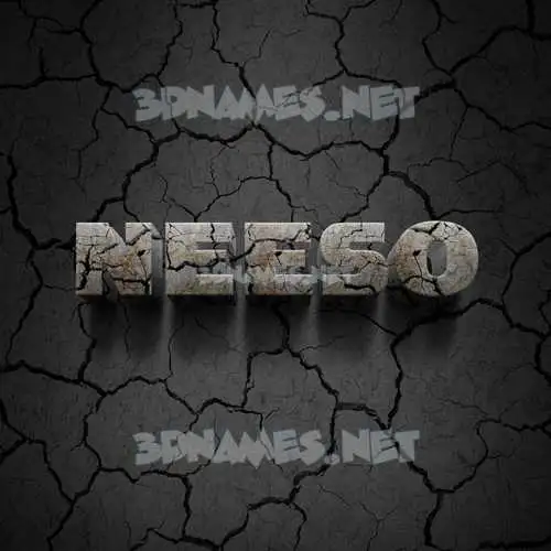 neeso in Cracked Stone style - 3D name wallpaper neeso in Cracked Stone style - 3D name wallpaper