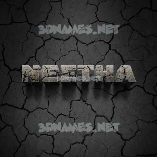 neetha in Cracked Stone style - 3D name wallpaper neetha in Cracked Stone style - 3D name wallpaper