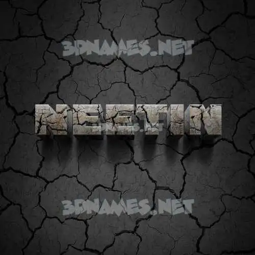 neetin in Cracked Stone style - 3D name wallpaper neetin in Cracked Stone style - 3D name wallpaper