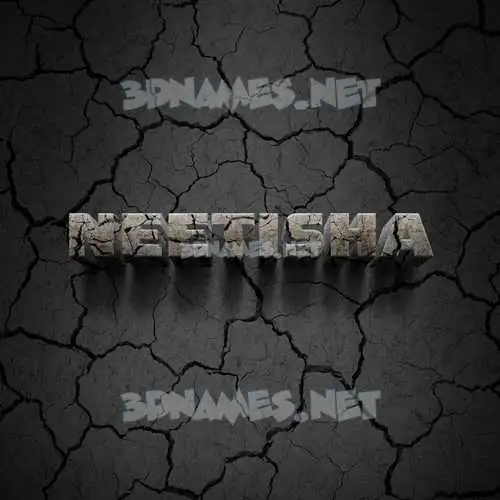 neetisha in Cracked Stone style - 3D name wallpaper neetisha in Cracked Stone style - 3D name wallpaper