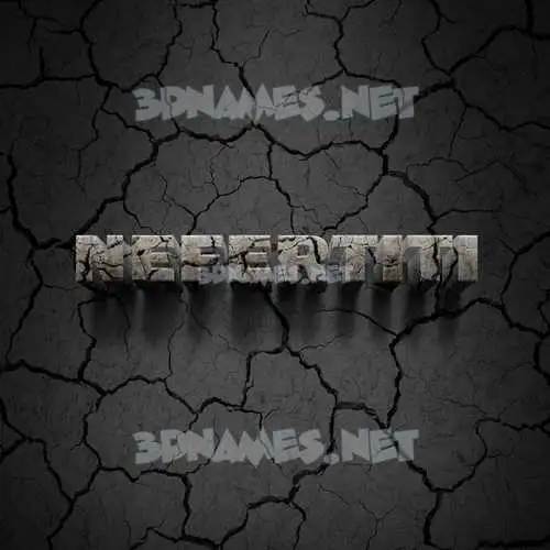 nefertiti in Cracked Stone style - 3D name wallpaper nefertiti in Cracked Stone style - 3D name wallpaper