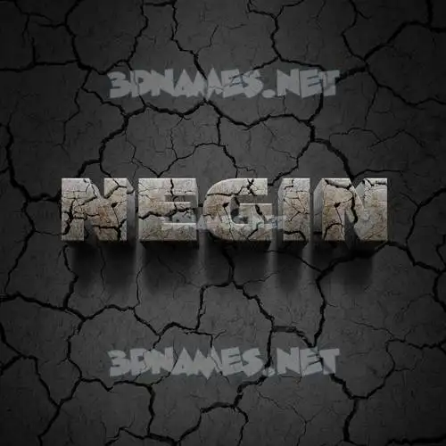 negin in Cracked Stone style - 3D name wallpaper negin in Cracked Stone style - 3D name wallpaper