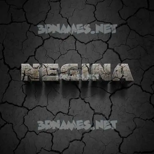 negina in Cracked Stone style - 3D name wallpaper negina in Cracked Stone style - 3D name wallpaper