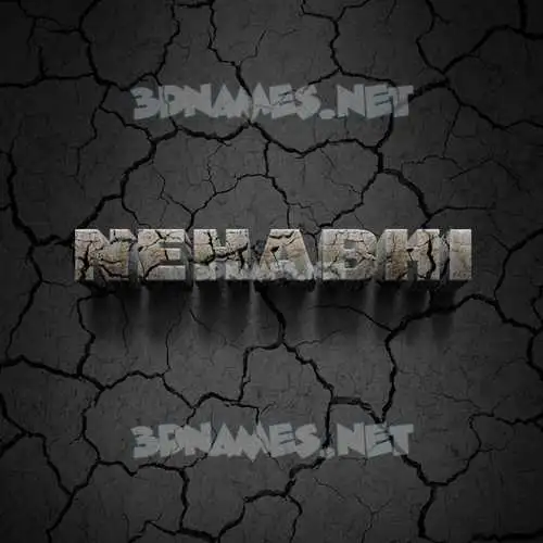 nehabhi in Cracked Stone style - 3D name wallpaper nehabhi in Cracked Stone style - 3D name wallpaper