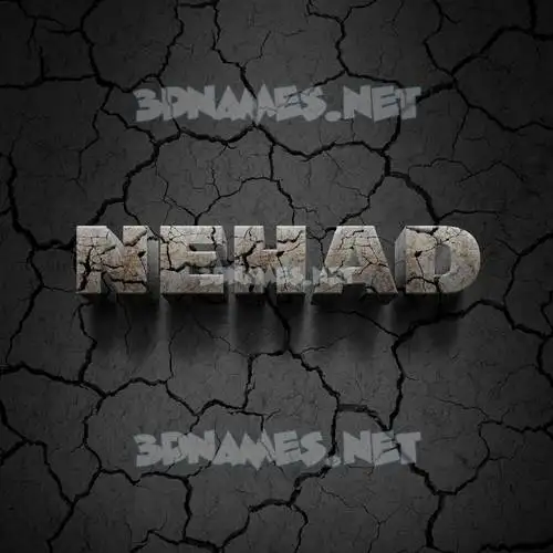 nehad in Cracked Stone style - 3D name wallpaper nehad in Cracked Stone style - 3D name wallpaper