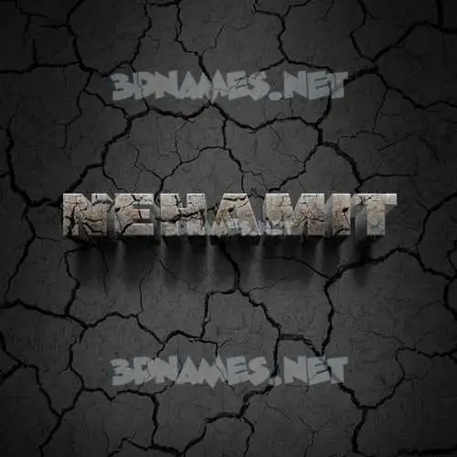 nehamit in Cracked Stone style - 3D name wallpaper nehamit in Cracked Stone style - 3D name wallpaper