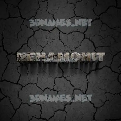 nehamohit in Cracked Stone style - 3D name wallpaper nehamohit in Cracked Stone style - 3D name wallpaper
